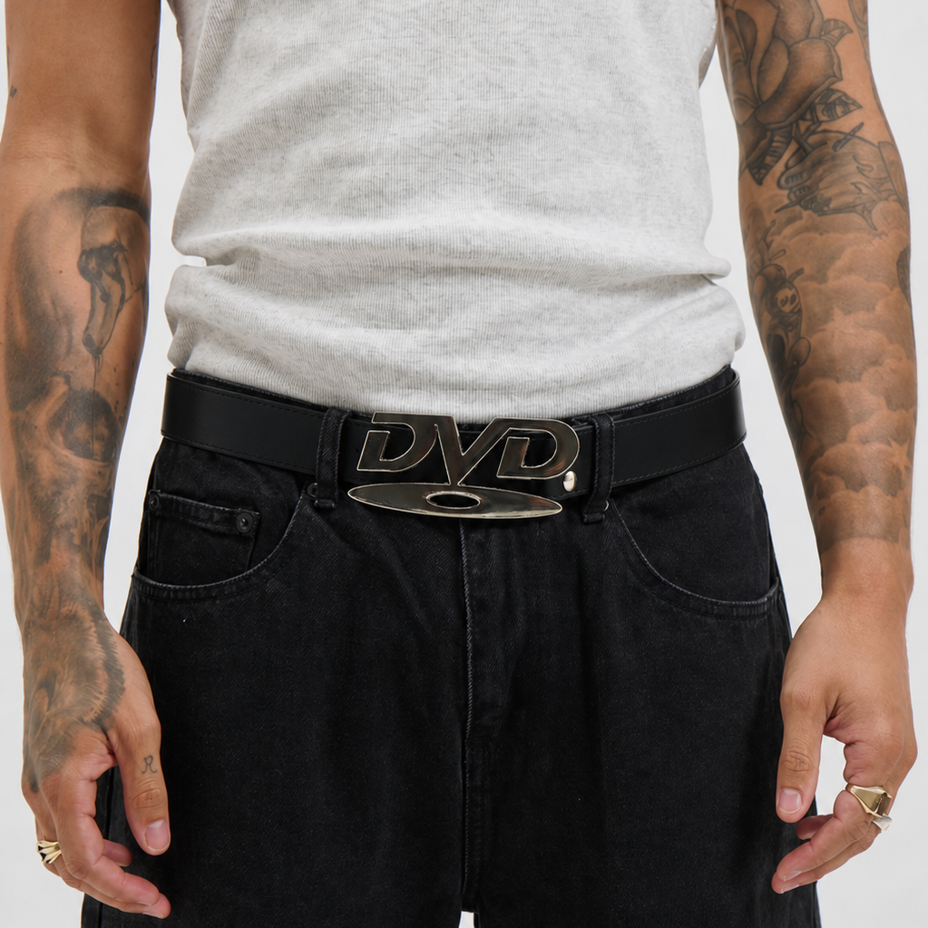 Retro DVD Buckle Belt