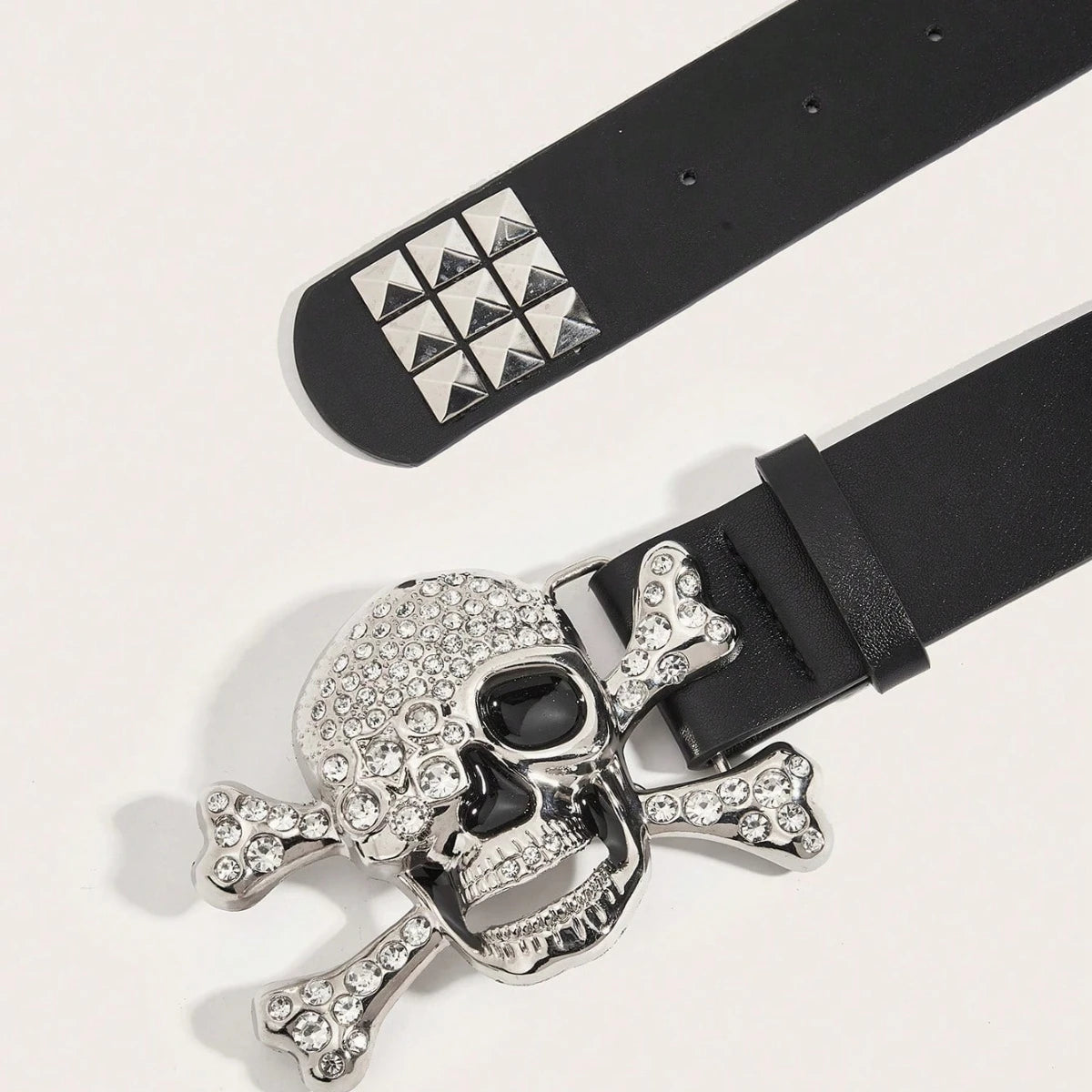 Frosty Skull Buckle Belt