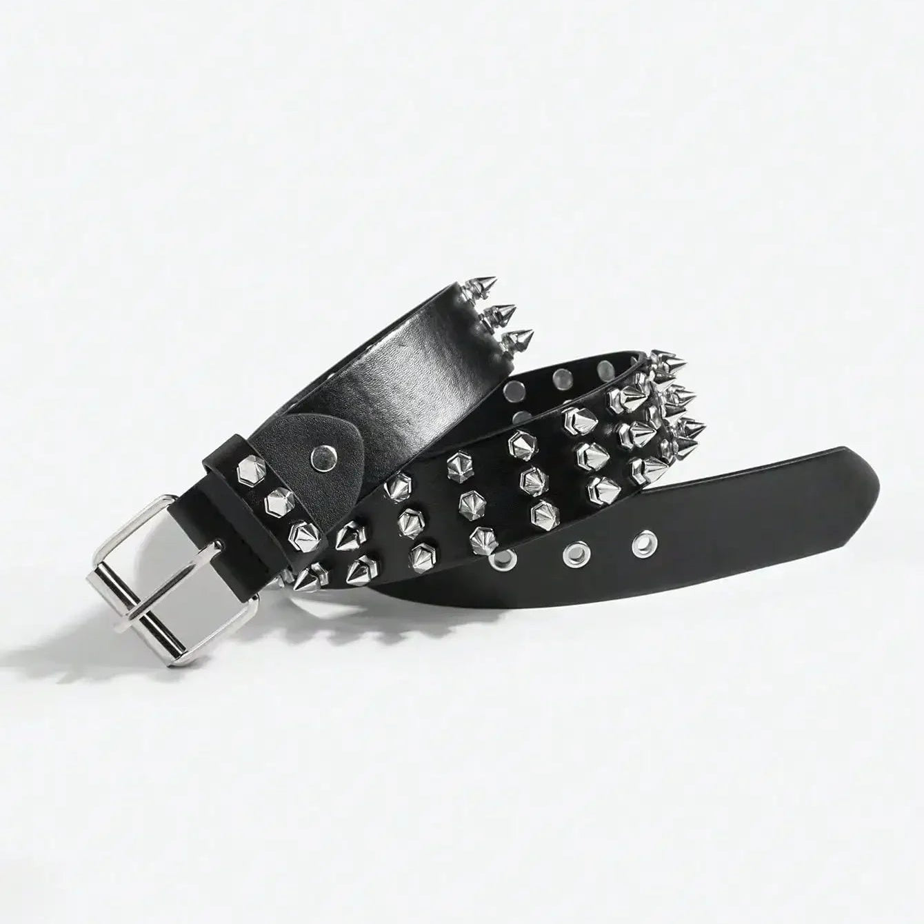 Spiked Punk Buckle Belt