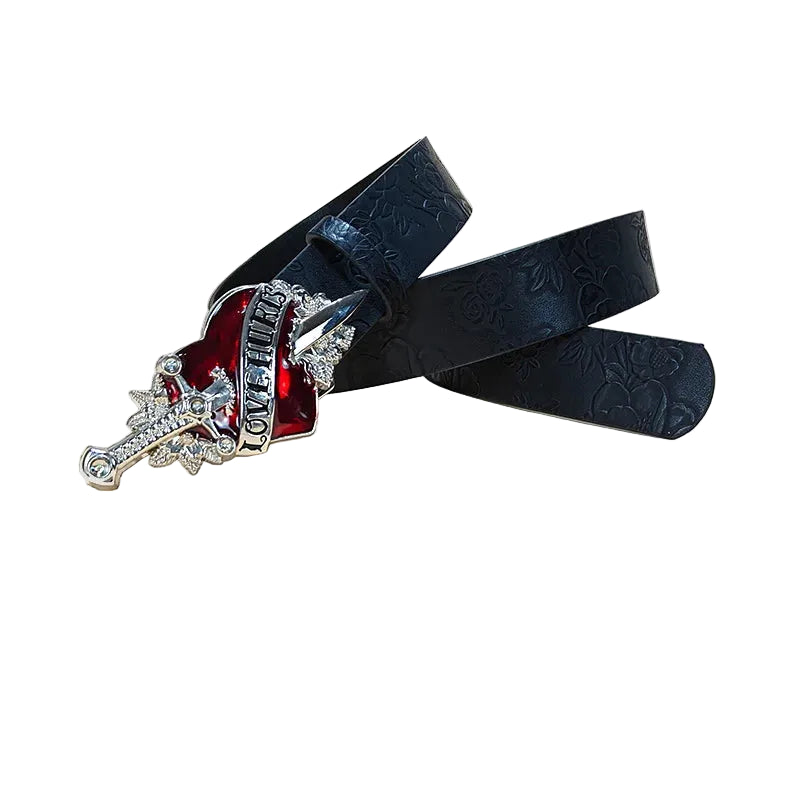 Love Hurts Signature Buckle Belt
