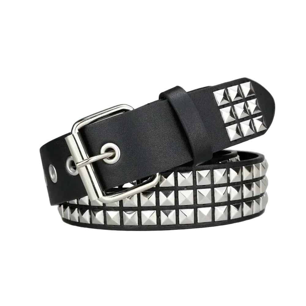 Pyramid Punk Studded Belt