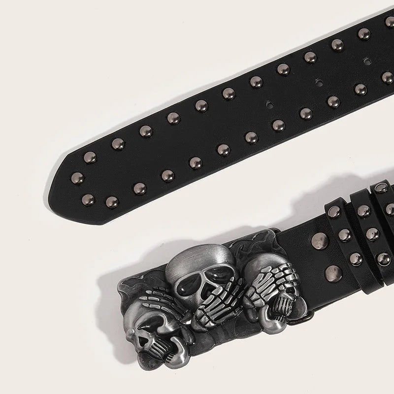 Gürtelschnalle Totenkopf Pirat