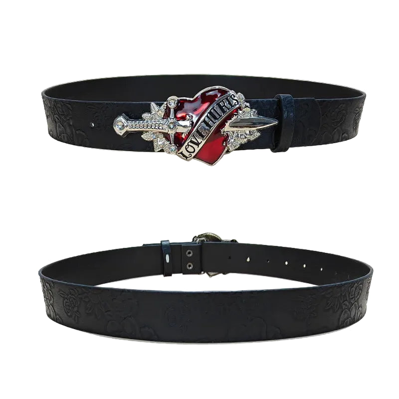 Love Hurts Signature Buckle Belt