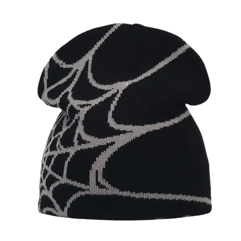 Grey Webbed Spider Beanie