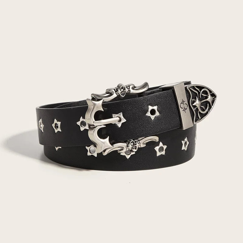 Starry Eye Studded Buckle belt