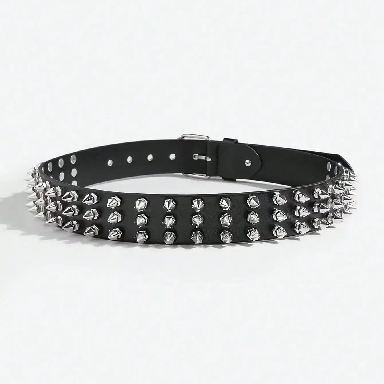 Spiked Punk Buckle Belt