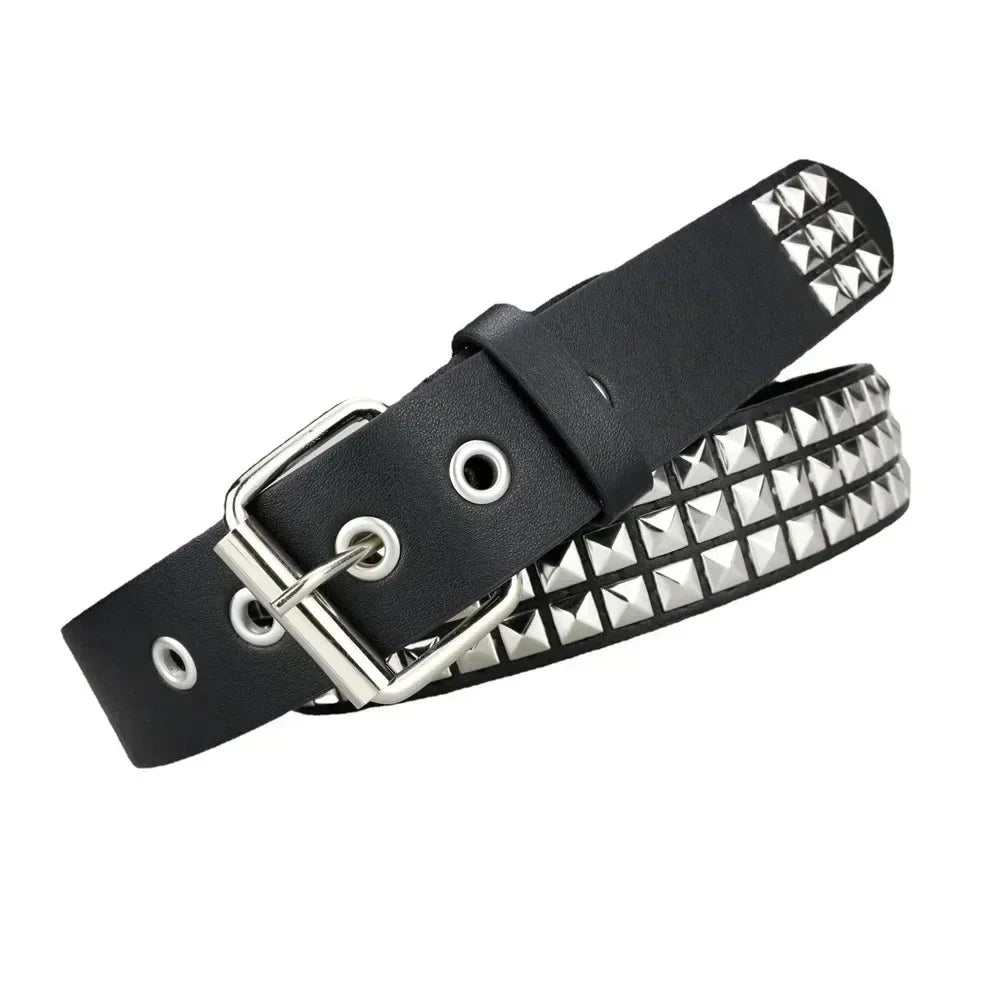 Pyramid Punk Studded Belt