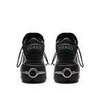Women's Punk Platform Ankle Boots with Metal Detail