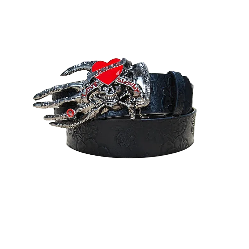 Red Handed Belt Buckle