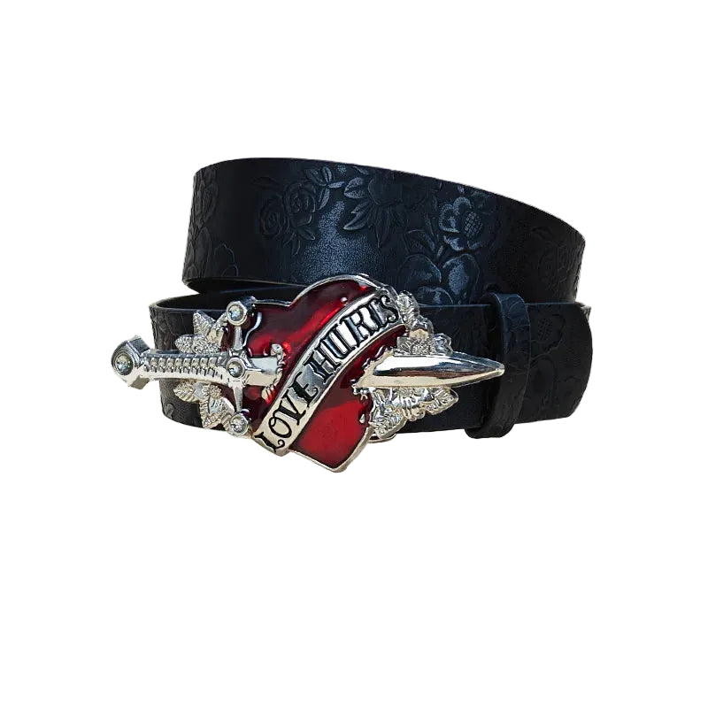 Love Hurts Signature Buckle Belt