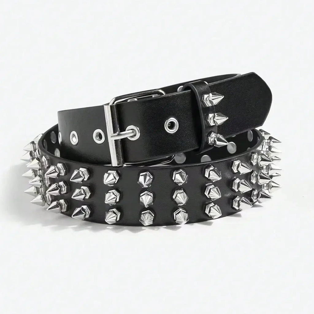Spiked Punk Buckle Belt