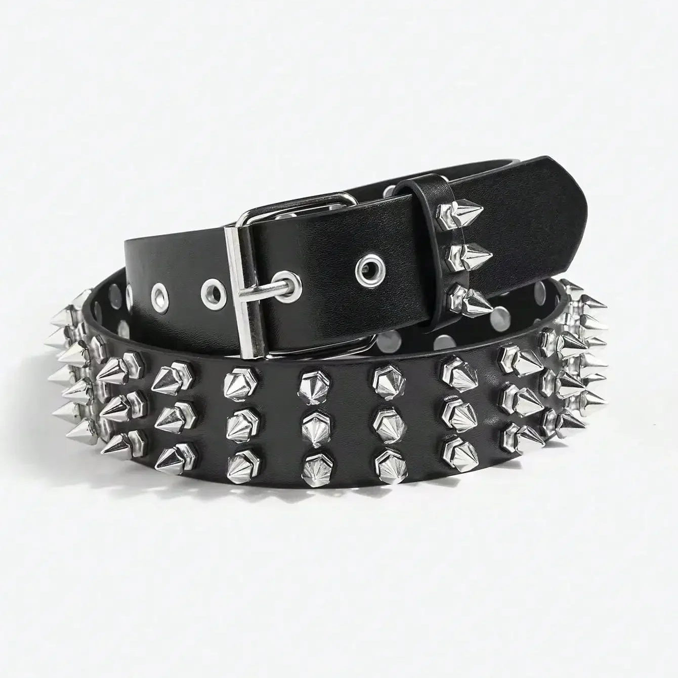 Spiked Punk Buckle Belt