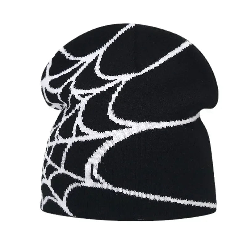 Black Webbed Spider Beanie